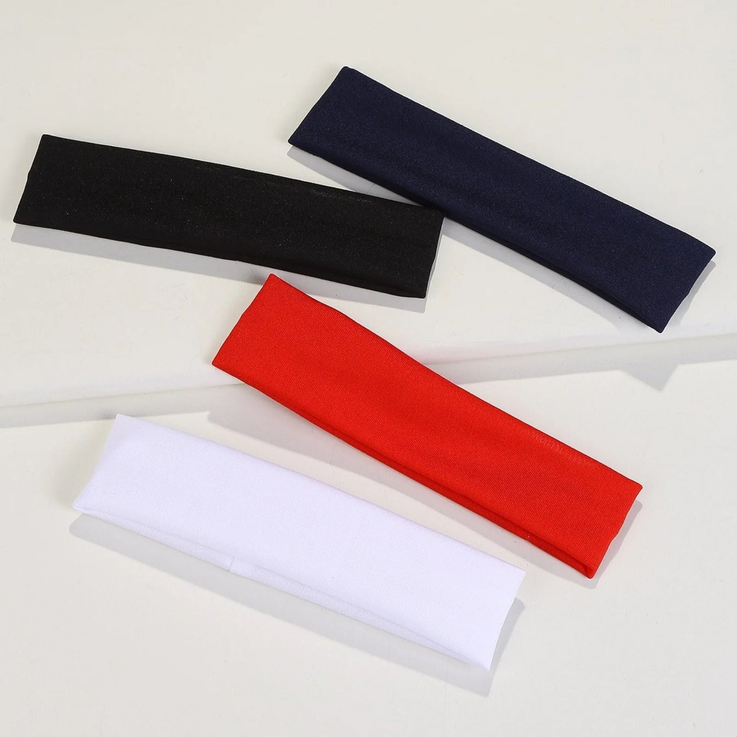 4PCS Set of Minimalist Preppy Headbands, Casual Hair Bands, Headscarf-Style Headbands & Sweat-Absorbent