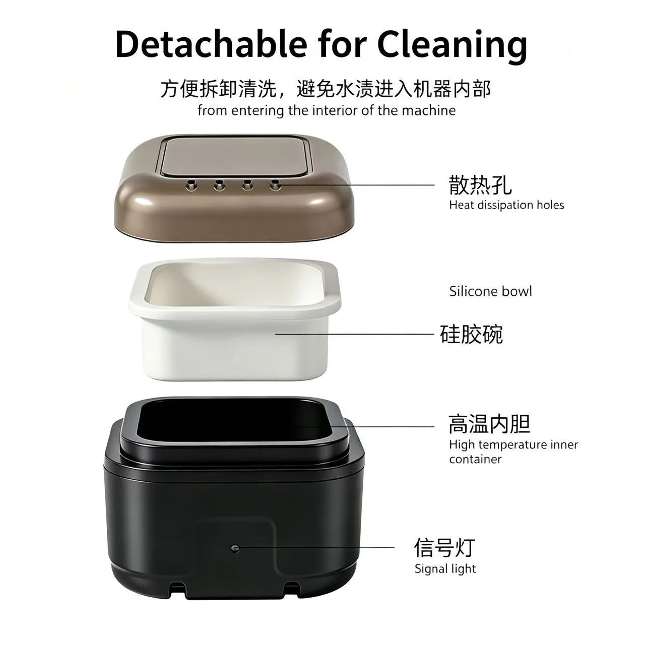 Portable mini wax heater for hair removal
