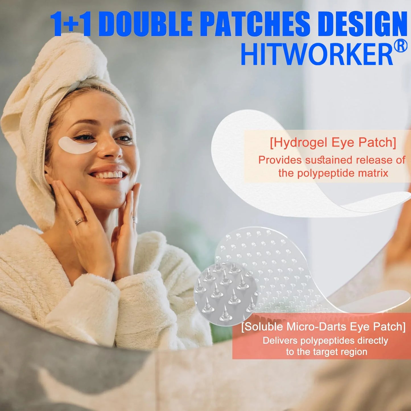 4PCS microneedle hyaluronic acid patch