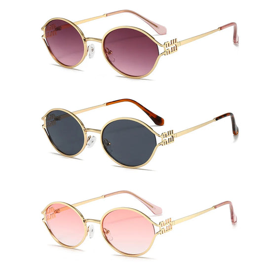 Retro Oval Sunglasses – 90s Style Women