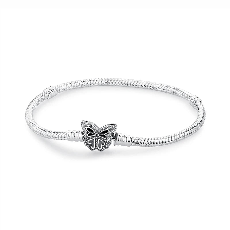 Original 925 Sterling Silver Bracelets Bangles Love