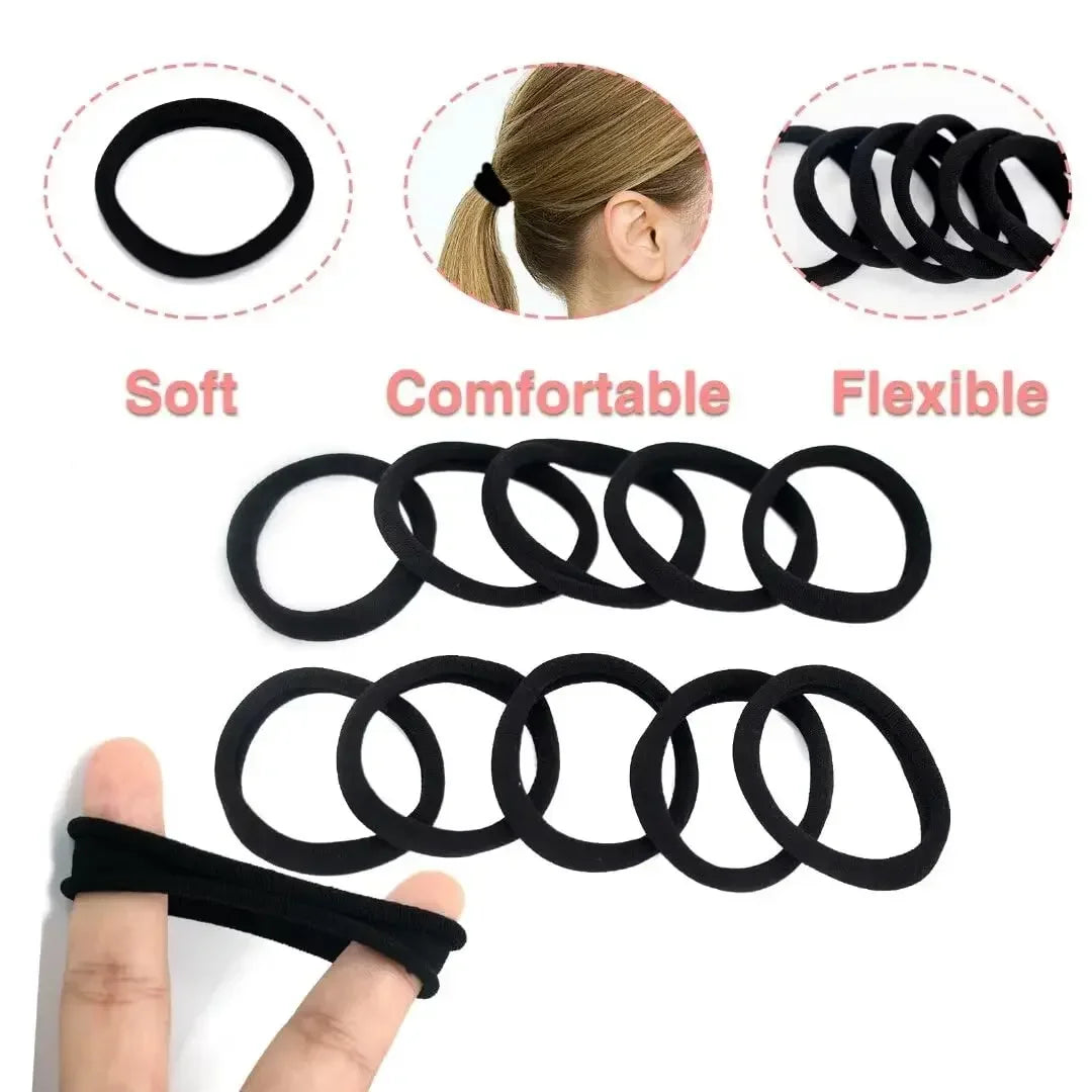 30-200pcs Hair Accessories for Women girl Basic Hair Bands