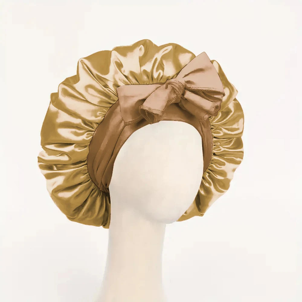 Satin Bonnet Silk Bonnet Adjustable Bonne For Sleeping