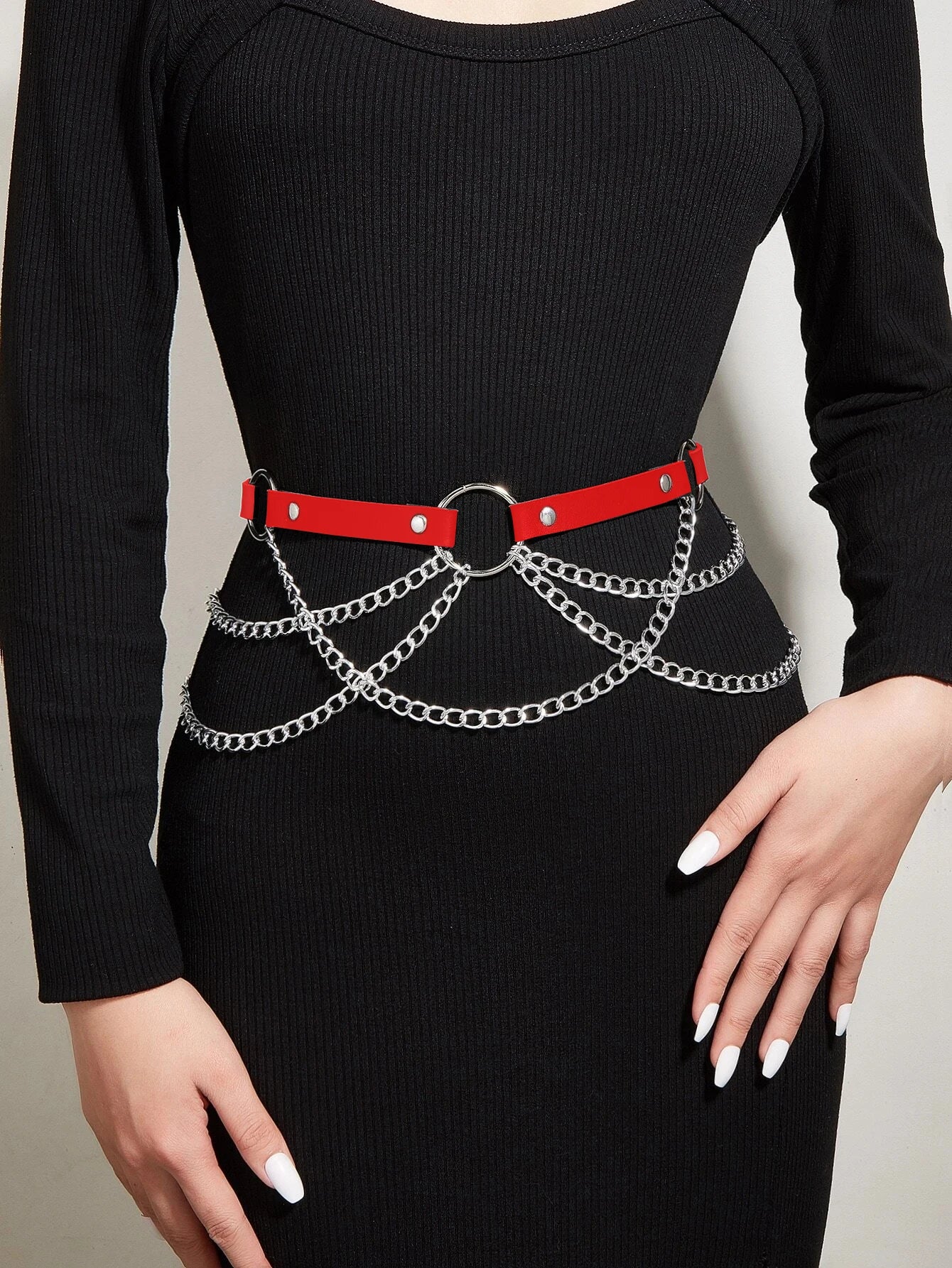 Women's Leather Harness Belt – Sexy Bodycon