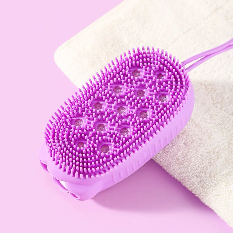 Silicone Bubble Brush Double-Sided Exfoliating Soft Bath