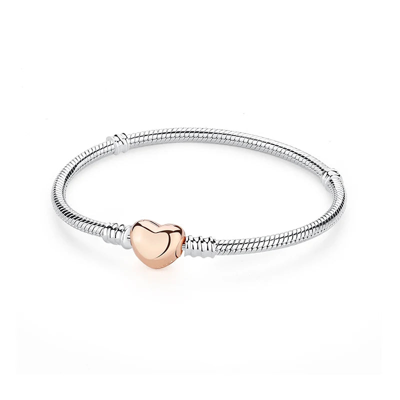 Original 925 Sterling Silver Bracelets Bangles Love