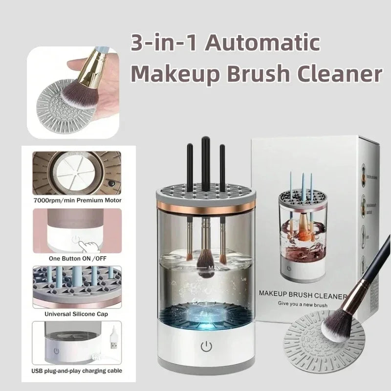 Portable Electric Makeup Brush Cleaner