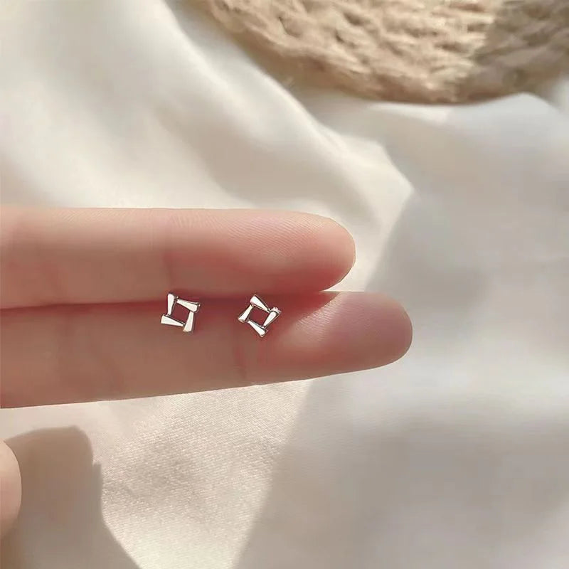 Heart Stud Earrings for Women Hypoallergenic