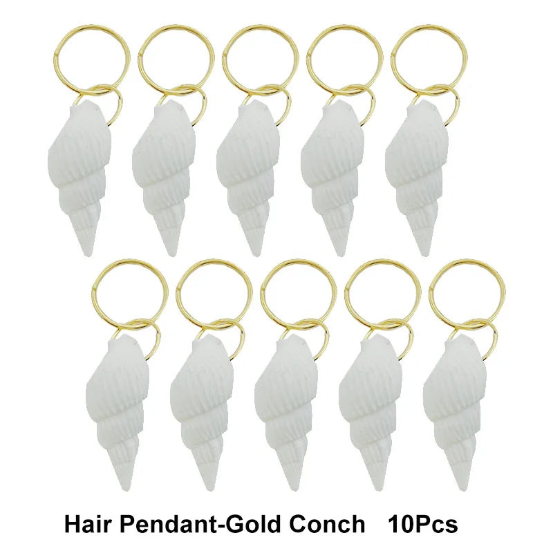 10-50Pcs 10-16mm Hair Rings Metal African Braid Dreadlocks Bead Hair