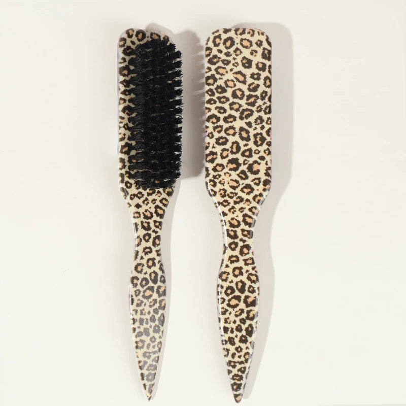 Bristle Slick Back Hair Brush for Sleek Ponytail Bun & Smoothing