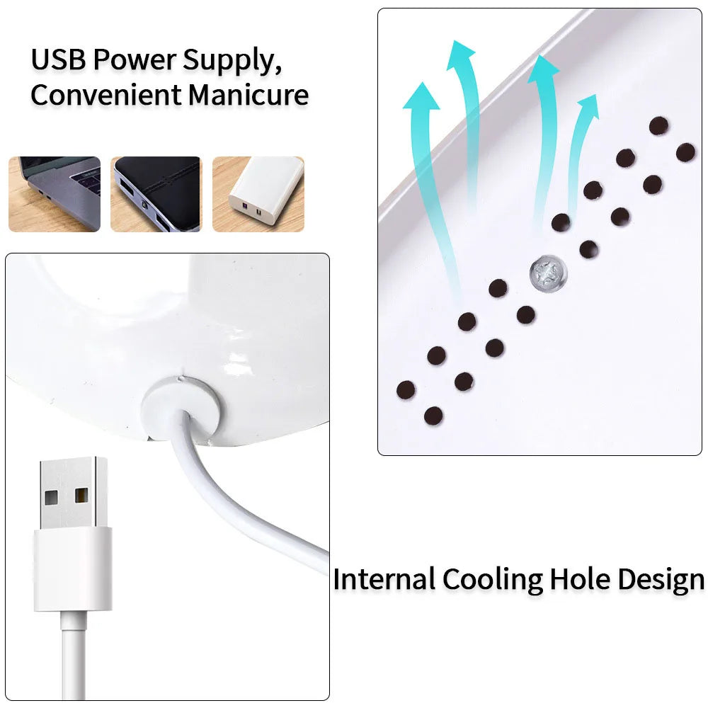 LULAA UV Nail Polish Lamp Gel Curing Polishing Lamp