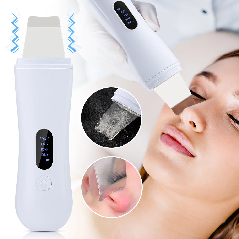 Ultrasonic Skin Scrubber, Skin Spatula Ion Deep Face