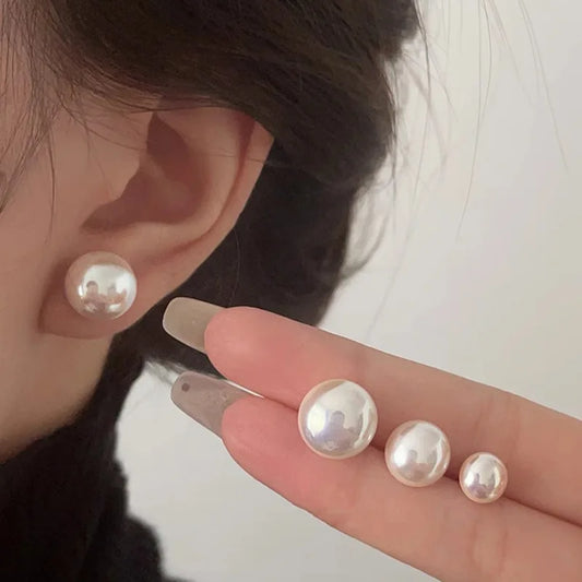 New 925 Sterling Silver Pearl Earrings