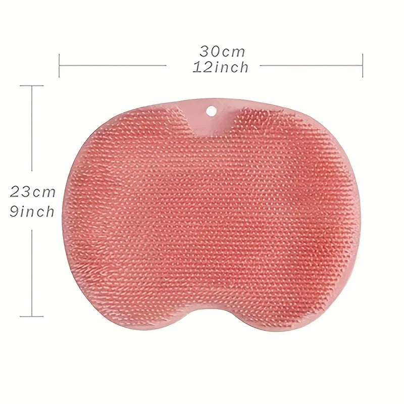 Exfoliating Foot Brush and Back Scrubber Anti-Slip Suction Cup - Deep Cleansing and Exfoliating