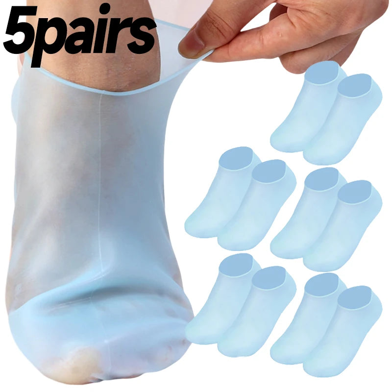 Silicone Moisturizing Foot Socks – Spa Gel Care