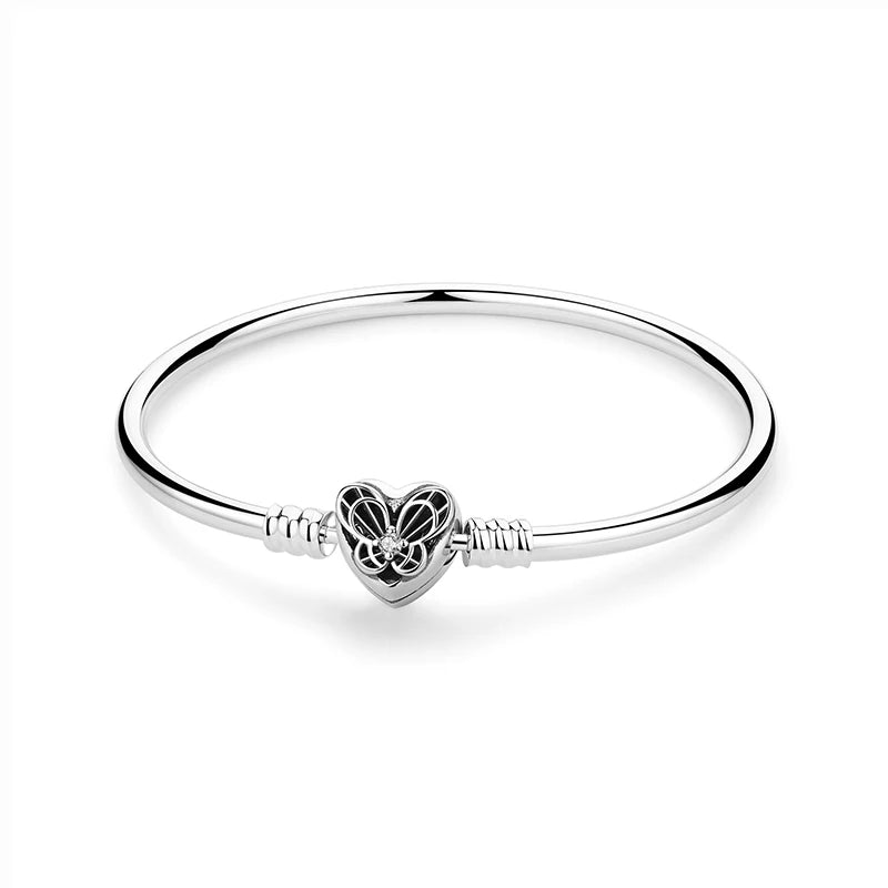Original 925 Sterling Silver Bracelets Bangles Love