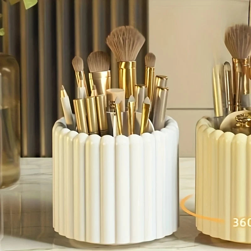 Makeup Brush Storage Cartridge Dust-proof Eye Shadow Foundation Make-up Lipstick Pen Cartridge Dresser Sorting Box Desktop Shelf