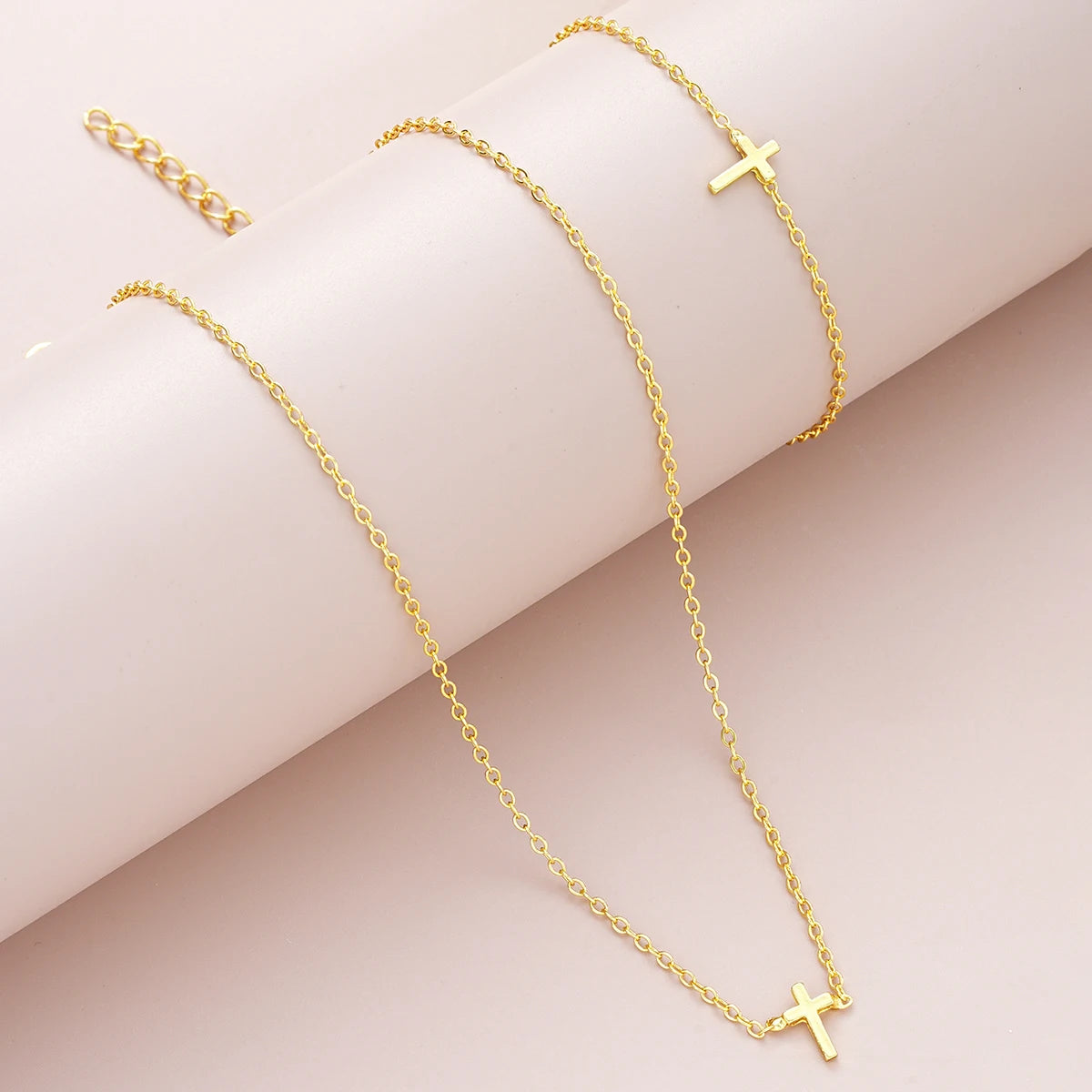 Bohemian Gold Necklace & Bracelet Set – 2 Pcs