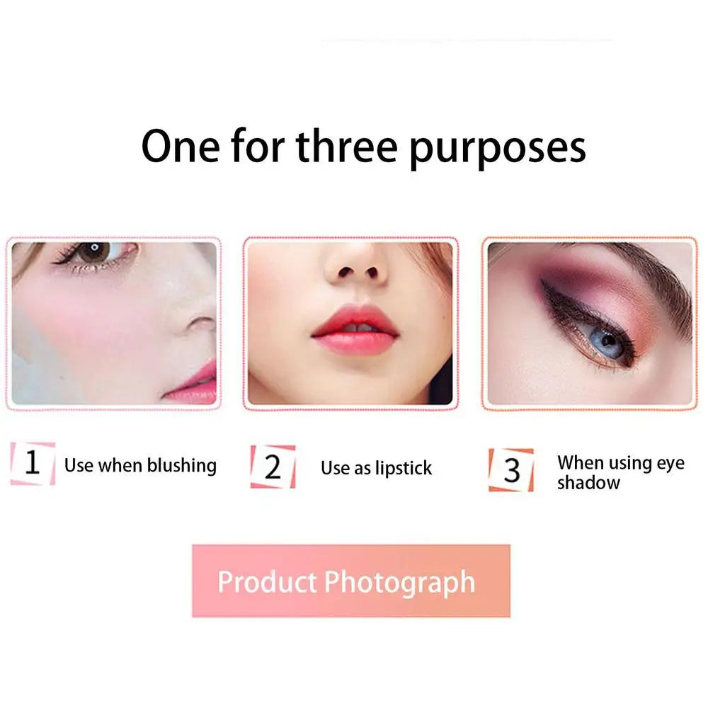 Blush Stick With Brush Double Head Blush Sticks Cream Blush Makeup For All Skin Tones 2 In 1 Double-head Blush And Lipstick
