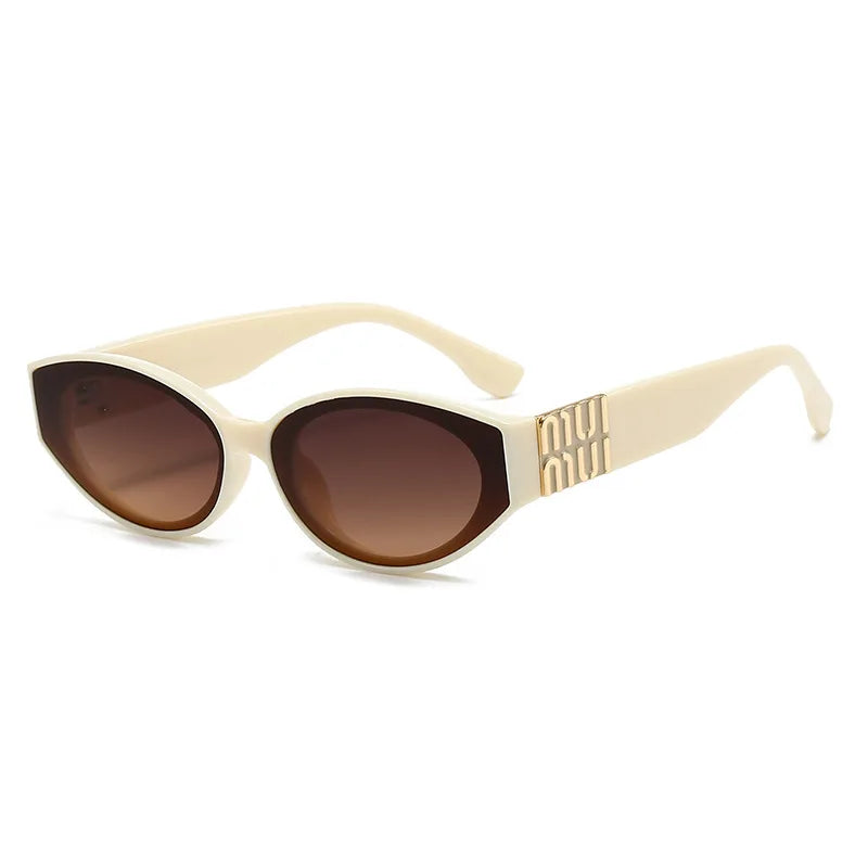 Minimalist Oval Sunglasses – Women's Fashion