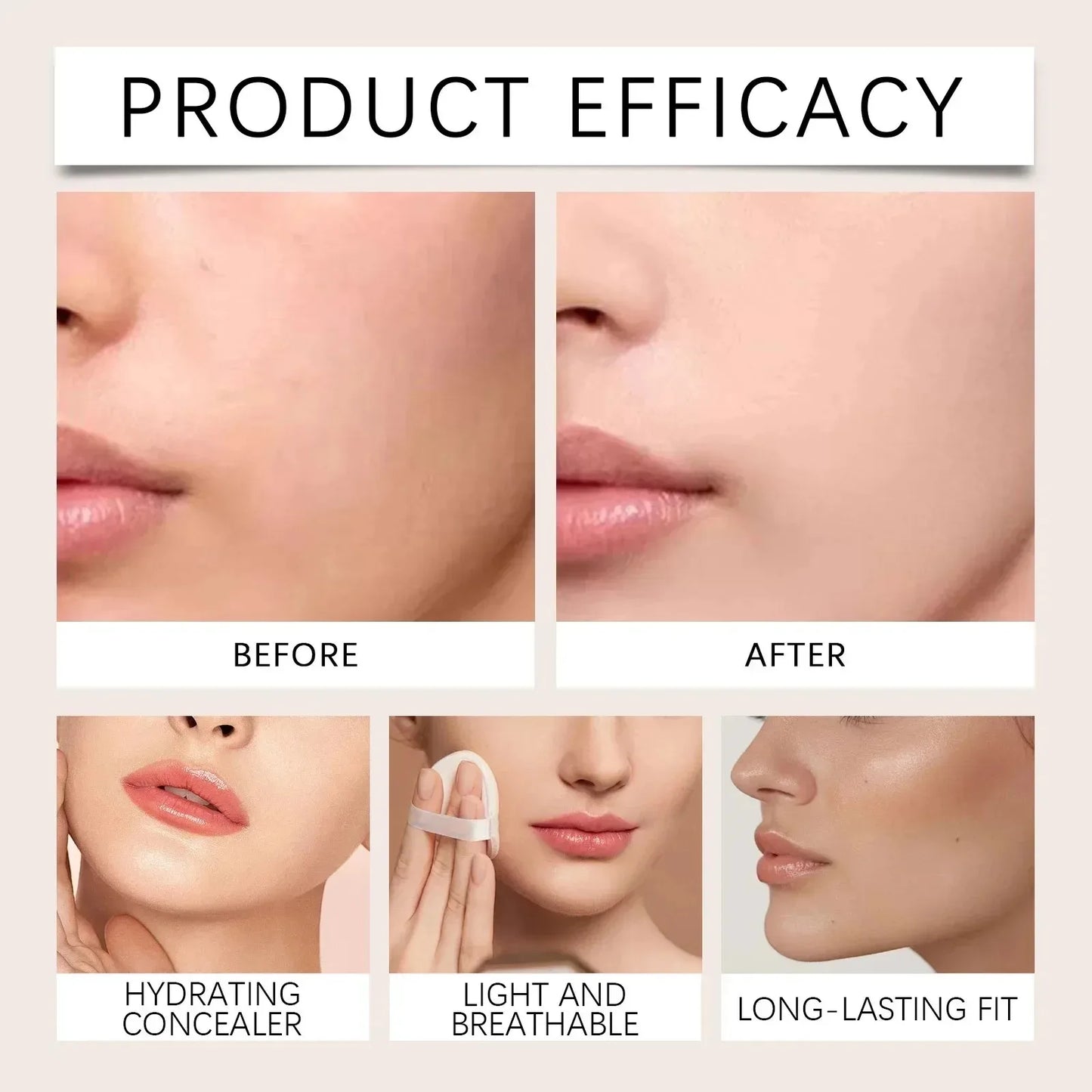 Concealer Lightweight Natural Coverage Of Skin Blemishes