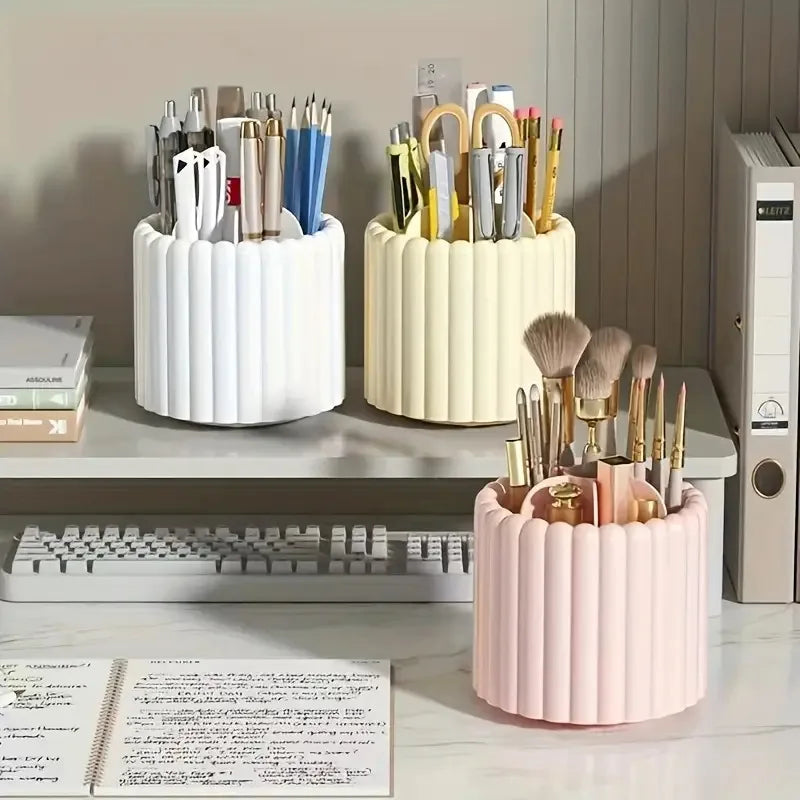 Makeup Brush Storage Cartridge Dust-proof Eye Shadow Foundation Make-up Lipstick Pen Cartridge Dresser Sorting Box Desktop Shelf