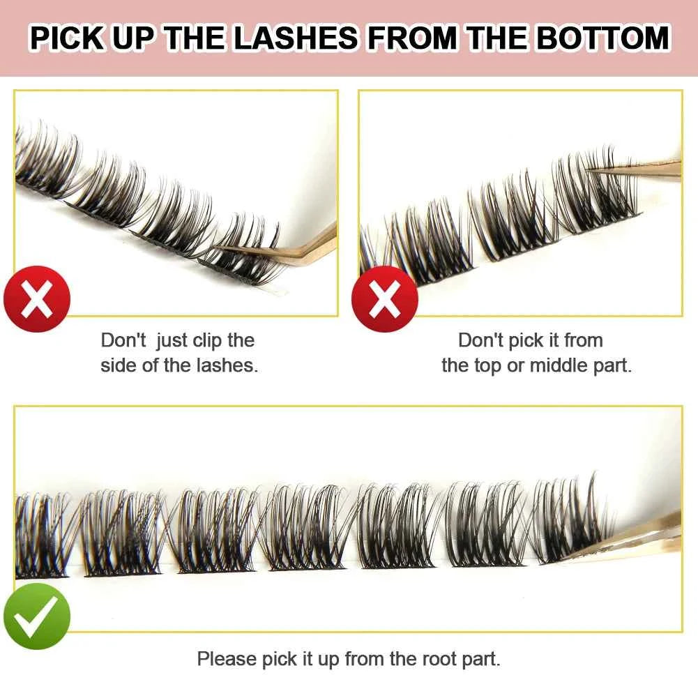 Lash Extension Kit 100pcs Lash Clusters