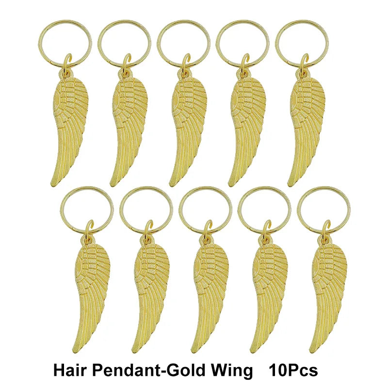 10-50Pcs 10-16mm Hair Rings Metal African Braid Dreadlocks Bead Hair