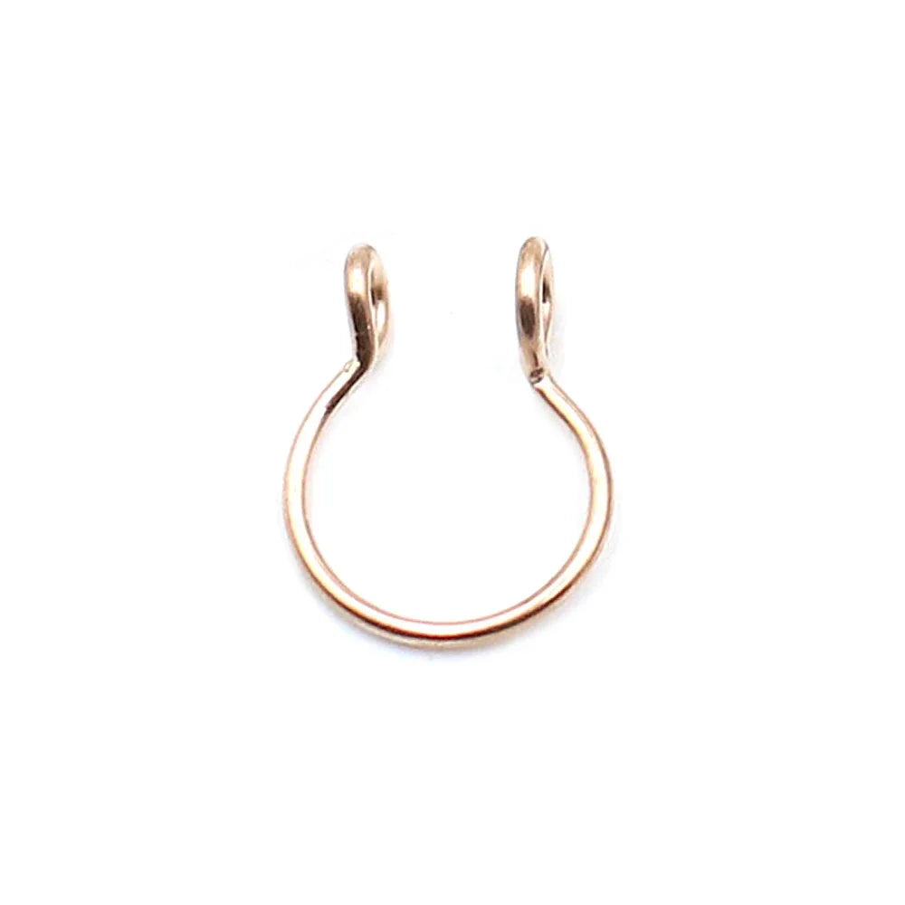 2 Sizes U Shaped Fake Nose Rings