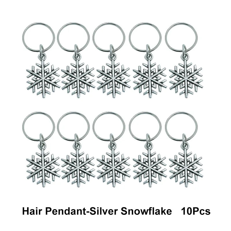 10-50Pcs 10-16mm Hair Rings Metal African Braid Dreadlocks Bead Hair
