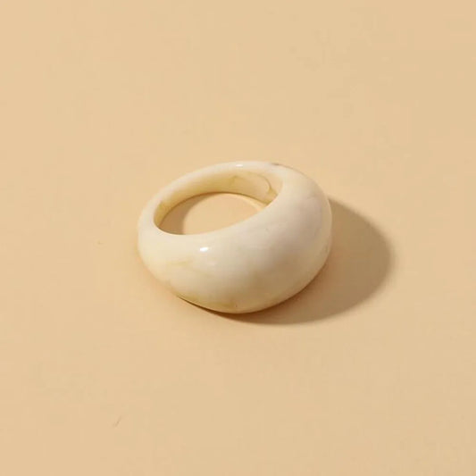 Korean Colorful Acrylic Rings Vintage Rings