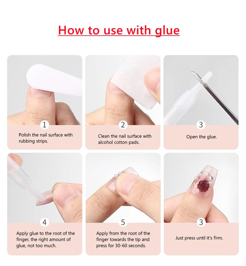 Handmade Fake Nails Press on Designs