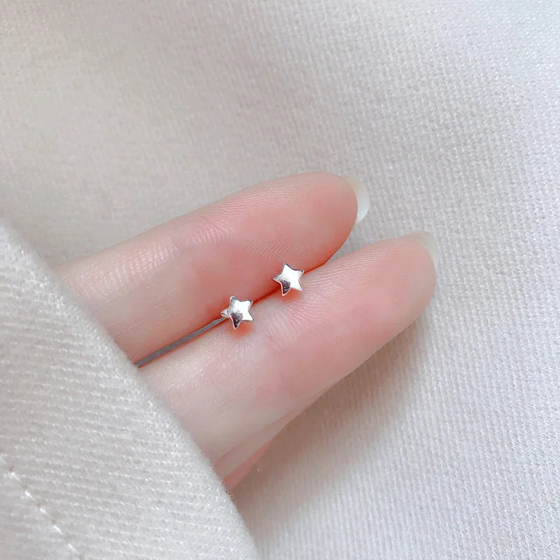 Heart Stud Earrings for Women Hypoallergenic