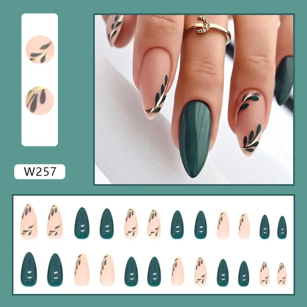 Simple French Wearable False Nails