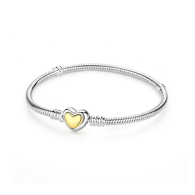 Original 925 Sterling Silver Bracelets Bangles Love