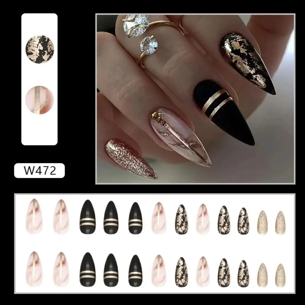 Simple French Wearable False Nails