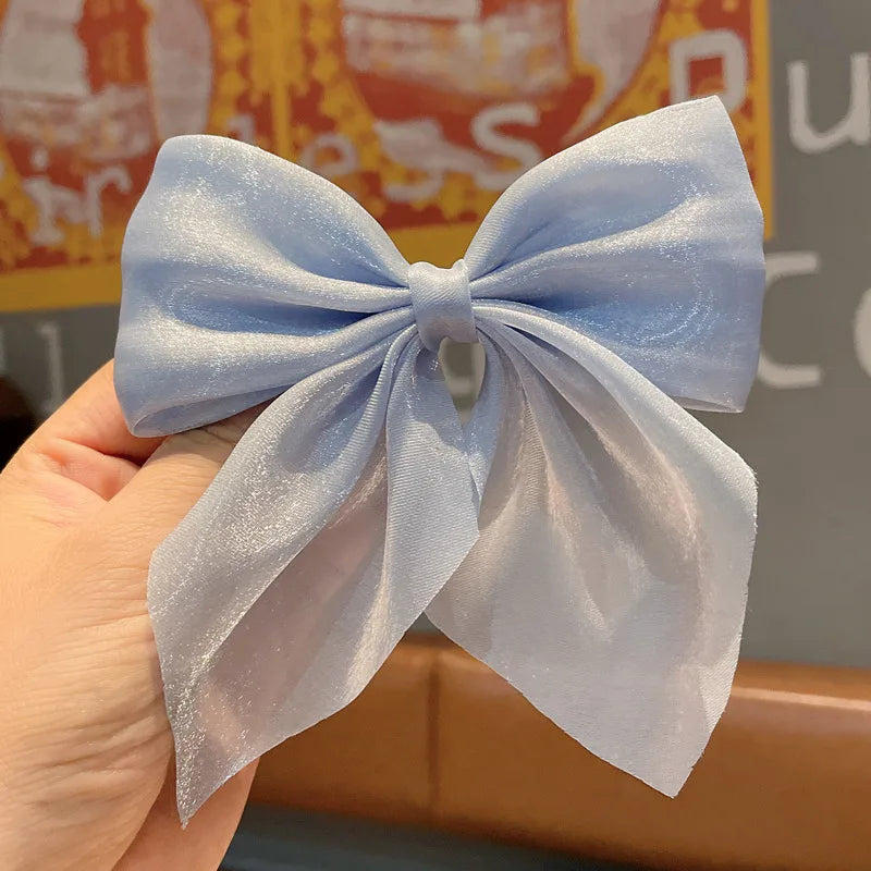 Bow Tassel Hair Barrettes Set – 3 Pieces