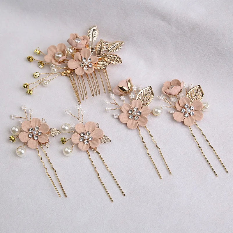 5Pcs/Set Bridal Hair Accessories for Women