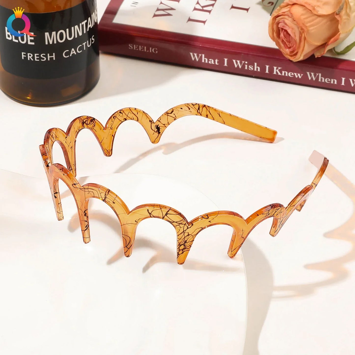 Wave Headbands for Women Fashion Acetate Toothed