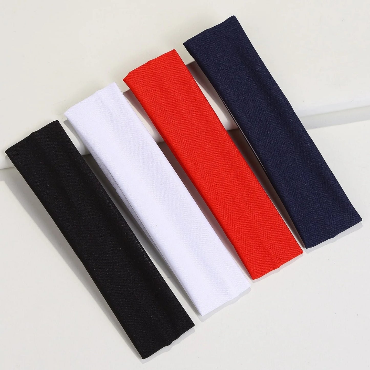 4PCS Set of Minimalist Preppy Headbands, Casual Hair Bands, Headscarf-Style Headbands & Sweat-Absorbent