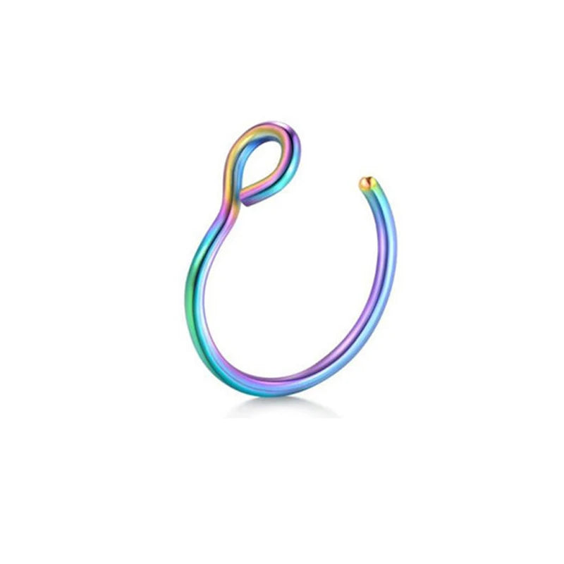 2 Sizes U Shaped Fake Nose Rings