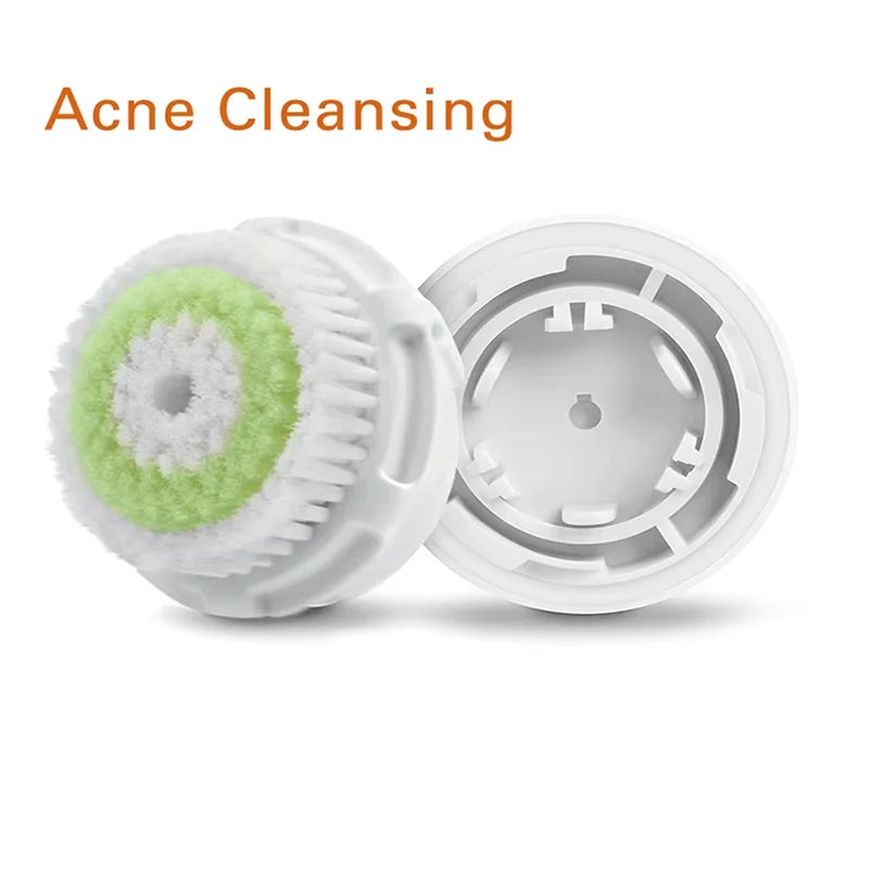 Facial Cleansing Brush Heads Daily Deep Cleaning Pores Sensitive Skin Soft Exfoliating Silicone Face Brush Heads Skin Care Tools