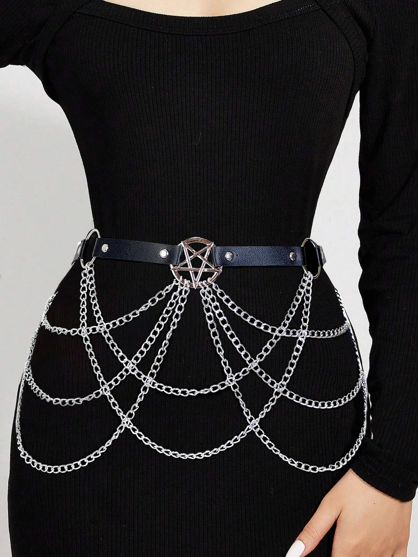 Women's Leather Harness Belt – Sexy Bodycon