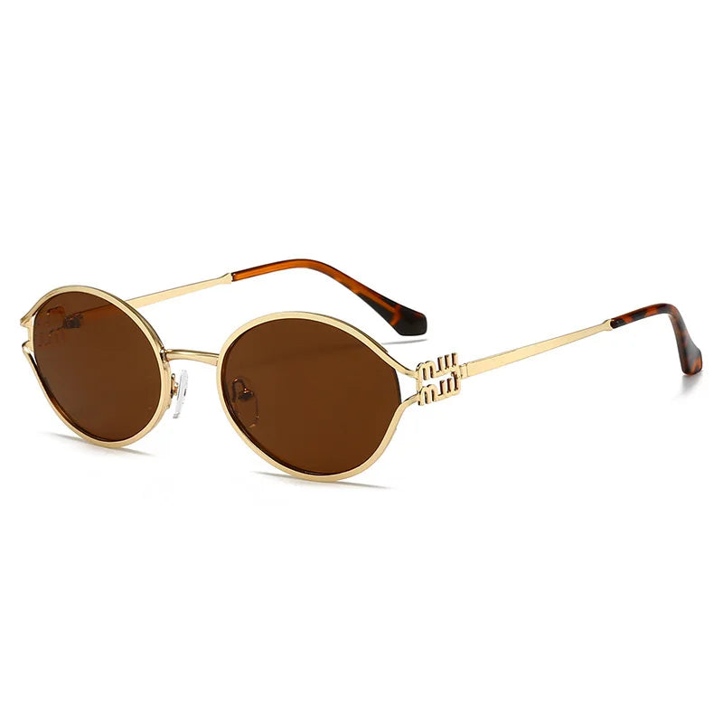 Retro Oval Sunglasses – 90s Style Women