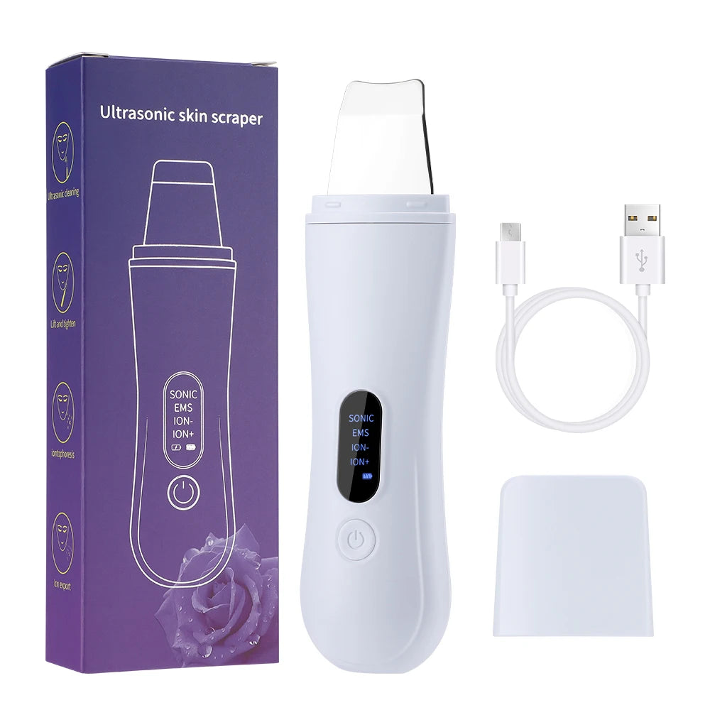 Ultrasonic Skin Scrubber, Skin Spatula Ion Deep Face