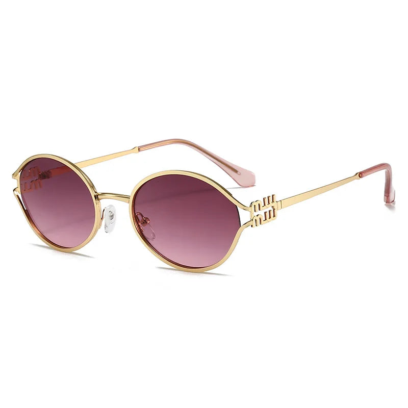 Retro Oval Sunglasses – 90s Style Women