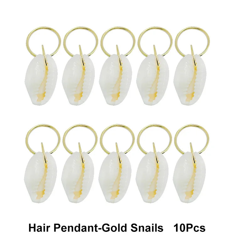 10-50Pcs 10-16mm Hair Rings Metal African Braid Dreadlocks Bead Hair