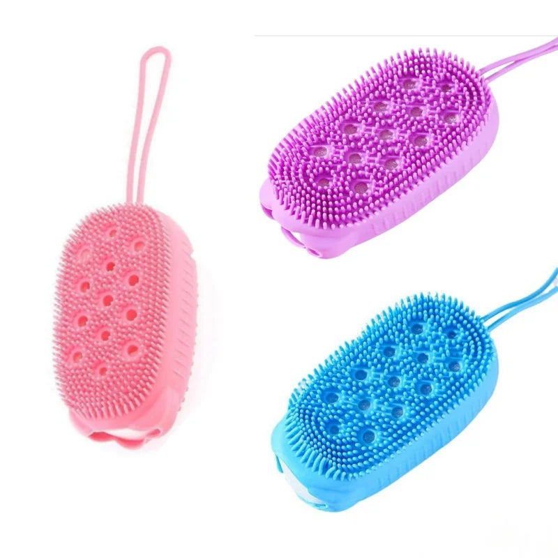 Silicone Bubble Brush Double-Sided Exfoliating Soft Bath