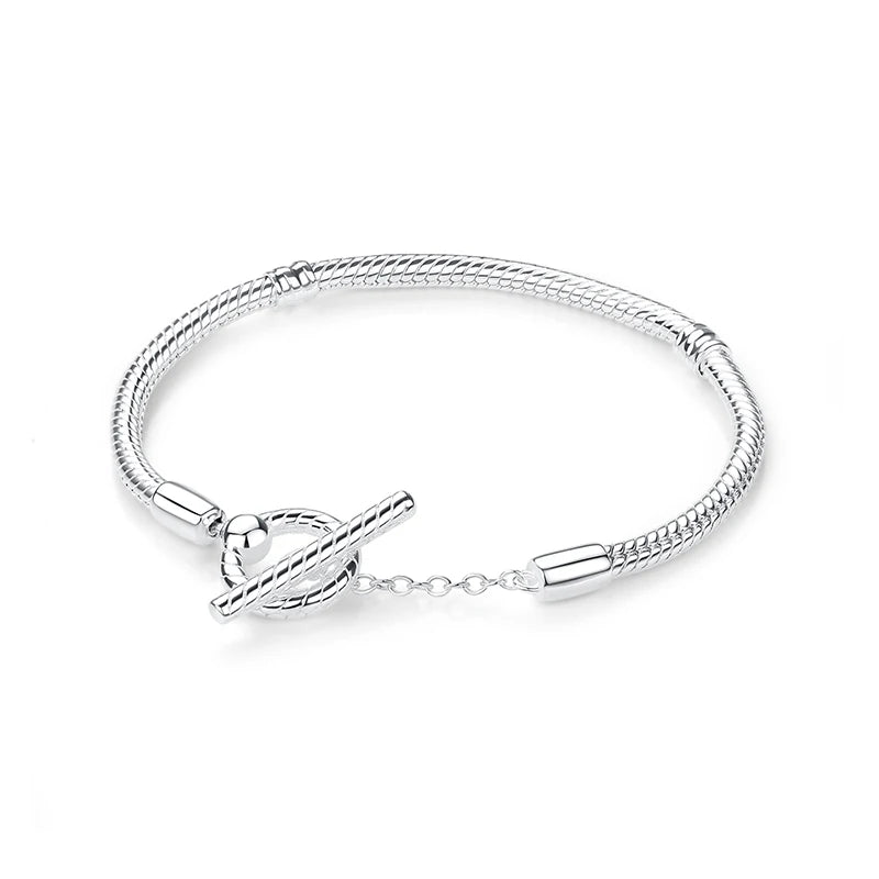 Original 925 Sterling Silver Bracelets Bangles Love