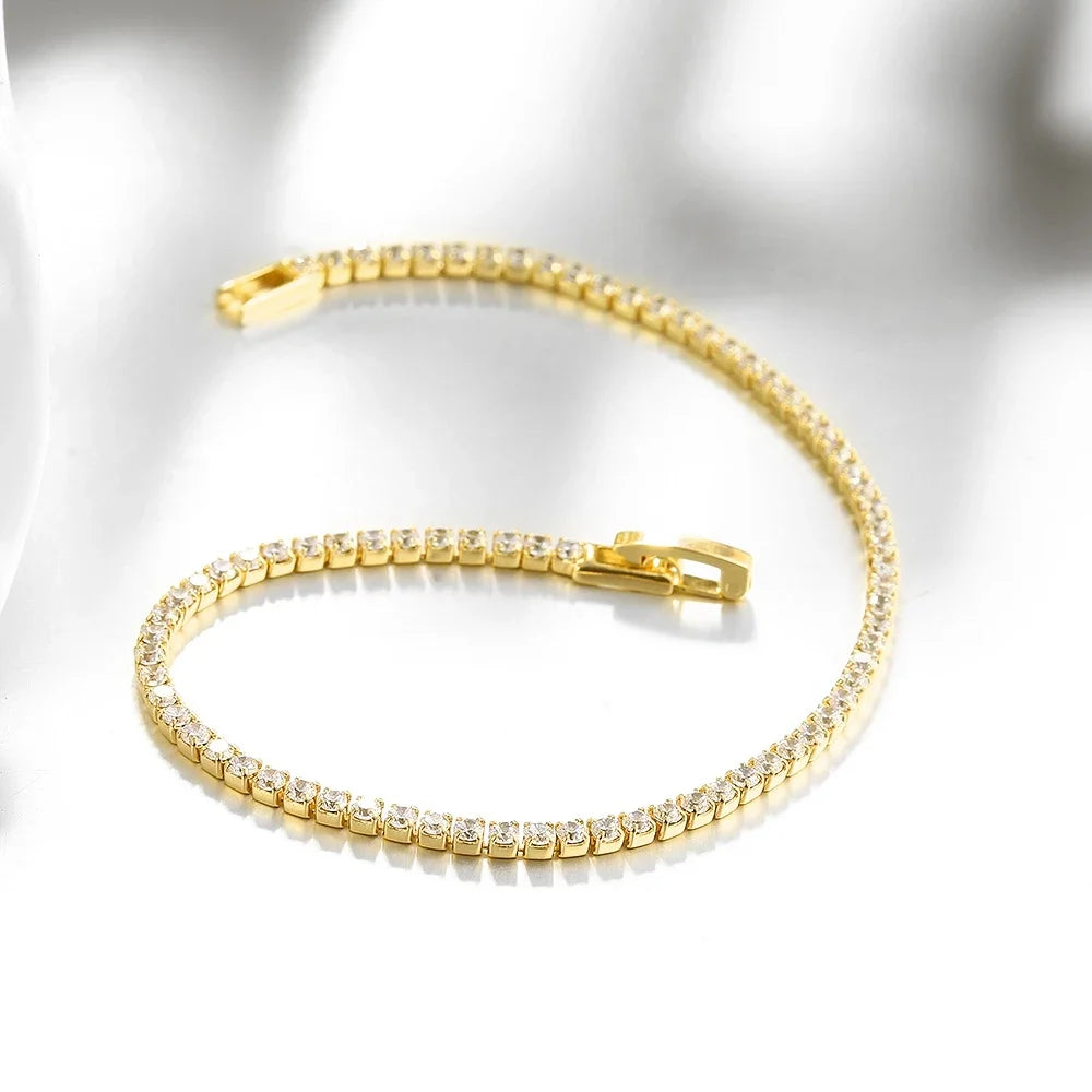 Sterling 925 Silver  Tennis Bracelet 2mm